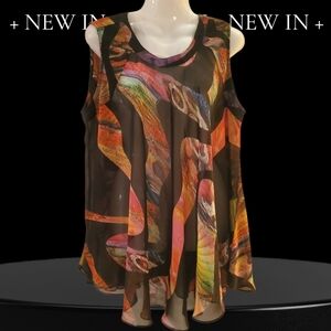 🛍2/$25 Vibrant Abstract Sleeveless Tank Top